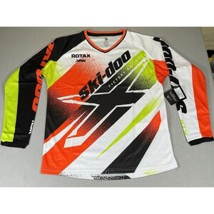 Ski-Doo Kids Teen Emblematic Factory Racing Jersey 14-16 NWT Orange BRP
